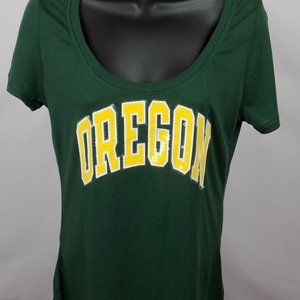 Oregon Ducks Shirt Women's Small (3 - 5) Green Seq